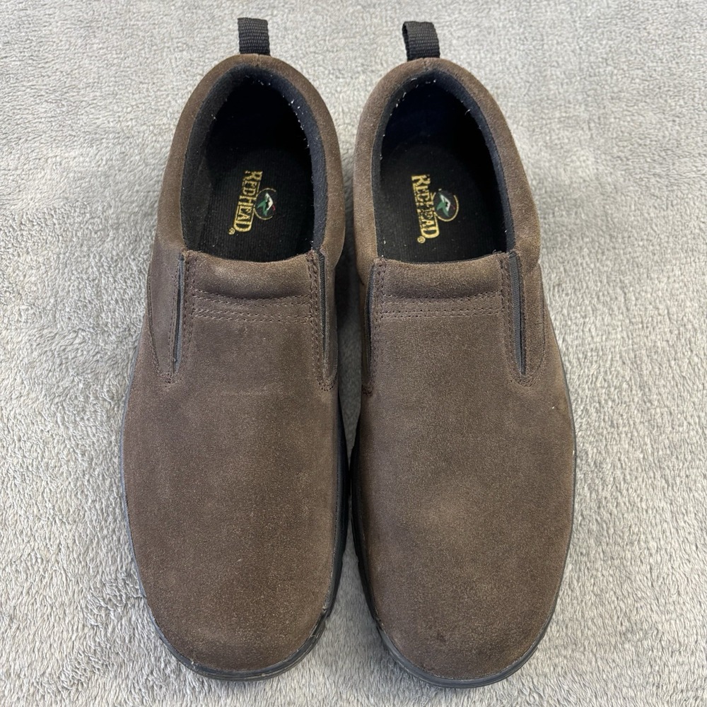 RedHead Shoes Mens 11M Brown Suede‎ Moc Slip On Casual Hiking Walking Travel